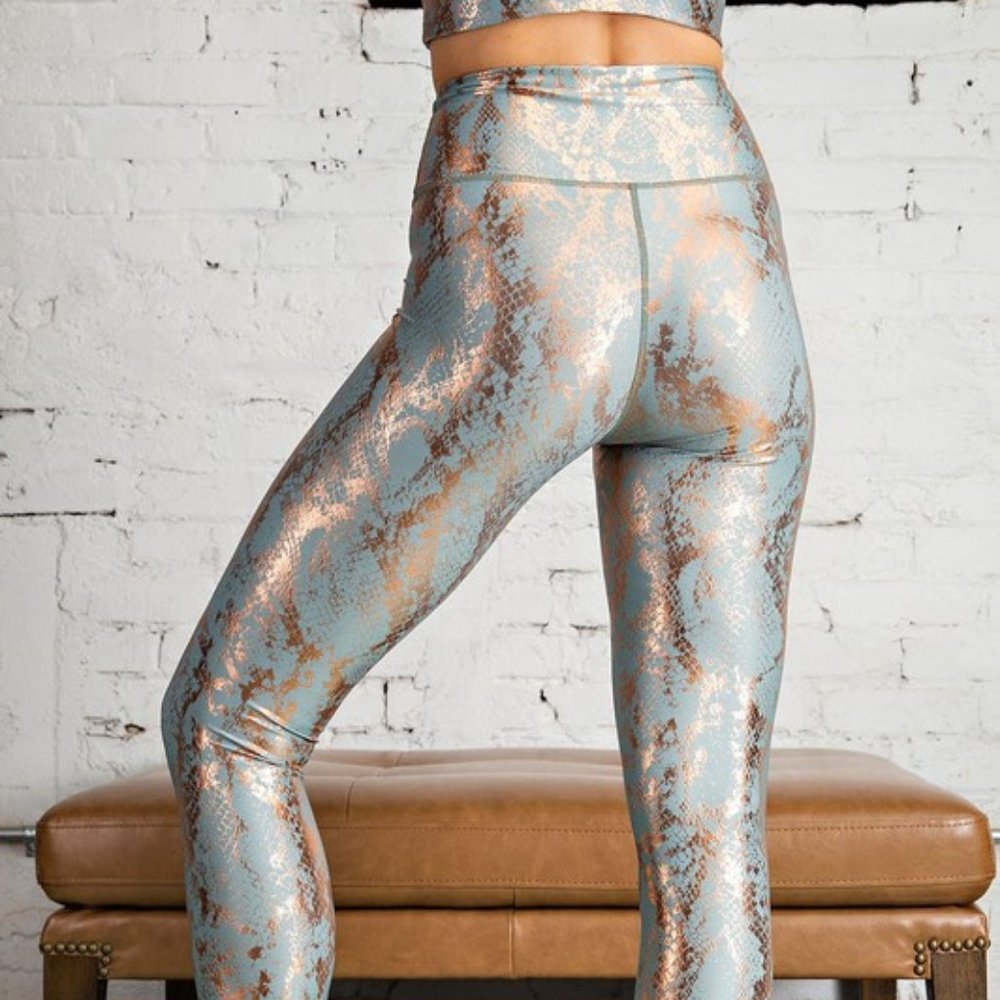 Snakeskin leggings